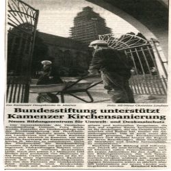 Turmgeruest Kamenz 1992 01